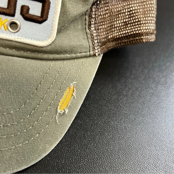 Joes‎ Crab Shack Hat Cap Adjustable Strap Back One Size Green Distressed Vintage - Picture 5 of 10